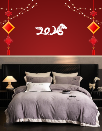 牛奶绒床套-四件套